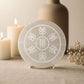 Selenite Zibu Symbols Plate