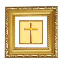 DG FRAME 103 SIZE 1A CLASSIC GOLD SQUARE CROSS 