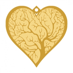 Diviniti Tree Of Life Heart Shape Bookmark
