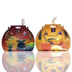 Diviniti Tangerine And Relaxation Fragnance Car Air Freshner Combo Set Of 2 Pcs