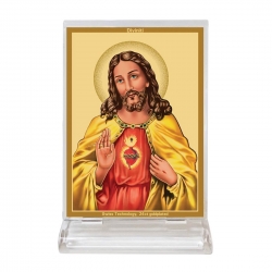 Diviniti Acrylic Car Frame Gold Plated Normal Foil Jesus (ACF-3)