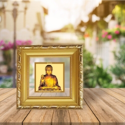 Diviniti Double Glass Photo Frame Gold Plated Normal Foil Buddha (DGF-1A)