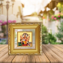 Diviniti Double Glass Photo Frame Gold Plated Normal Foil Narsimha (DGF-1A)