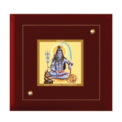 Diviniti MDF Photo Frame Gold Plated Normal Foil Sitting Shiva (MDF-1A)