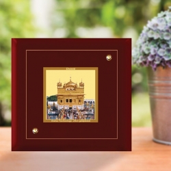 Diviniti MDF Photo Frame Gold Plated Normal Foil Golden Temple (MDF-1A)