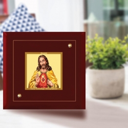 Diviniti MDF Photo Frame Gold Plated Normal Foil Jesus Blessed (MDF-1A)