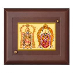 Diviniti MDF Wall Hanging Frame Gold Plated Normal Foil Padmawati Balaji (MDF-S1)