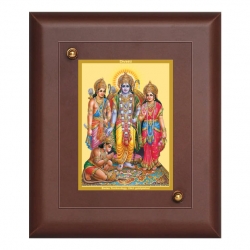 Diviniti MDF Wall Hanging Frame Gold Plated Normal Foil Ram Darbar (MDF-S1)