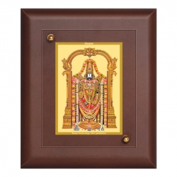 Diviniti MDF Wall Hanging Frame Gold Plated Normal Foil Tirupati Balaji (MDF-S1)