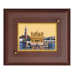 Diviniti MDF Wall Hanging Frame Gold Plated Normal Foil Golden Temple (MDF-S1)