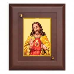 Diviniti MDF Wall Hanging Frame Gold Plated Normal Foil Jesus (MDF-S1)