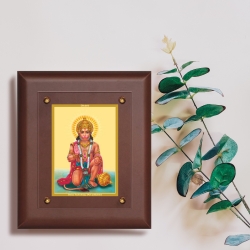 Diviniti MDF Wall Hanging Frame Gold Plated Normal Foil Hanuman (MDF-2.5)