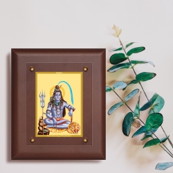 Diviniti MDF Wall Hanging Frame Gold Plated Normal Foil Shiva (MDF-2.5)