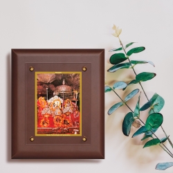Diviniti MDF Wall Hanging Frame Gold Plated Normal Foil Vaishno Devi (MDF-2.5)