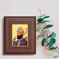 Diviniti MDF Wall Hanging Frame Gold Plated Normal Foil Guru Gobind Singh (MDF-2.5)