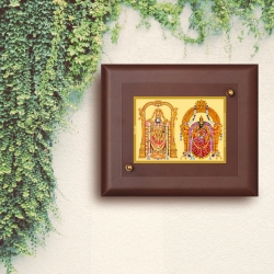 Diviniti MDF Wall Hanging Frame Gold Plated Normal Foil Padmawati Balaji (MDF-S2)