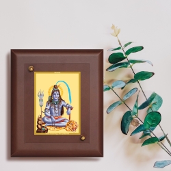 Diviniti MDF Wall Hanging Frame Gold Plated Normal Foil Sitting Shiva (MDF-S2)