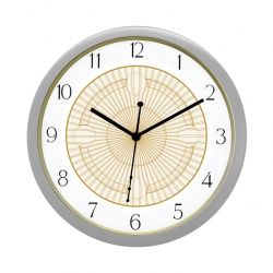 Diviniti Fibonacci Design Numaric Dial Analog Wall Clock Silver