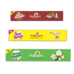Arghyam Premium Insence Stick Combo Set 3 Pcs