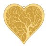 Diviniti Gold Tree Of Life Heart Shape Bookmark (DBM011)