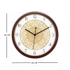 Diviniti Floral Design Numaric Dial Analog Wall Clock Brown (DBWC6INFN0111)