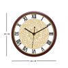 Diviniti Chakra Design Roman Dial Analog Wall Clock Brown (DBWC6INFR0122)