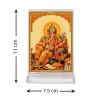 Diviniti Acrylic Car Frame Gold Plated Normal Foil Sitting Ganesha (DCFN3CR0277)