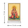 Diviniti Acrylic Car Frame Gold Plated Normal Foil Hanuman Blessing (DCFN3CR0290)