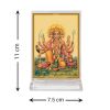 Diviniti Acrylic Car Frame Gold Plated Normal Foil Panchmukhi Hanuman (DCFN3CR0291)