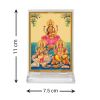 Diviniti Acrylic Car Frame Gold Plated Normal Foil Lakshmi With Ganesh Saraswati (DCFN3CR0298)