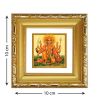 Diviniti Double Glass Photo Frame Gold Plated Normal Foil Panchmukhi Hanuman (DDGFN1AWHF012)