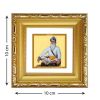 Diviniti Double Glass Photo Frame Gold Plated Normal Foil Baba Deep Singh (DDGFN1AWHF01)