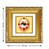 Diviniti Double Glass Photo Frame Gold Plated Normal Foil Floral Saint Zorashtra (DDGFN1AWHF020)