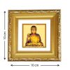 Diviniti Double Glass Photo Frame Gold Plated Normal Foil Buddha (DDGFN1AWHF032)