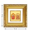 Diviniti Double Glass Photo Frame Gold Plated Normal Foil Padmawati BalaJi (DDGFN1AWHF046)