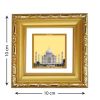 Diviniti Double Glass Photo Frame Gold Plated Normal Foil Taj Mahal (DDGFN1AWHF056)