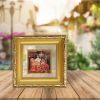 Diviniti Double Glass Photo Frame Gold Plated Normal Foil Vaishno Devi (DDGFN1AWHF058)