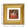 Diviniti Double Glass Photo Frame Gold Plated Normal Foil Vaishno Devi (DDGFN1AWHF058)