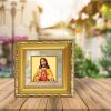 Diviniti Double Glass Photo Frame Gold Plated Normal Foil Jesus (DDGFN1AWHF08)