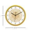 Diviniti Floral Design Numaric Dial Analog Wall Clock Gold (DGWC6INFN0133)