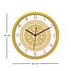 Diviniti Surya Design Numaric Dial Analog Wall Clock Gold (DGWC6INFN0134)