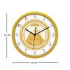 Diviniti Floral Vaishno Devi Darbar Design Numaric Dial Analog Wall Clock Gold (DGWC6INFN0135)