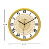 Diviniti Floral Design Roman Dial Analog Wall Clock Gold (DGWC6INFR0138)