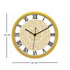 Diviniti Chakra Design Roman Dial Analog Wall Clock Gold (DGWC6INFR0140)