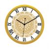 Diviniti Mughal Design Roman Dial Analog Wall Clock Gold (DGWC6INFR0141)