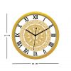 Diviniti Surya Design Roman Dial Analog Wall Clock Gold (DGWC6INFR0143)