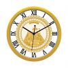 Diviniti Floral Vaishno Devi Darbar Design Roman Dial Analog Wall Clock Gold (DGWC6INFR0144)