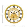 Diviniti Floral Vaishno Devi Darbar Design Roman Dial Analog Wall Clock Gold (DGWC6INFR0144)
