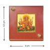 Diviniti MDF Car Frame Gold Plated Normal Foil Panchmukhi Hanuman (DMDFN1BCF0357)