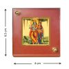Diviniti MDF Car Frame Gold Plated Normal Foil Radha Krishna Posing (DMDFN1BCF0358)